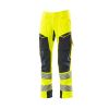 Afbeelding van Mascot Accelerate Safe Broek met kniezakken | 19079-511 | 17010-hi-vis geel/donkermarine