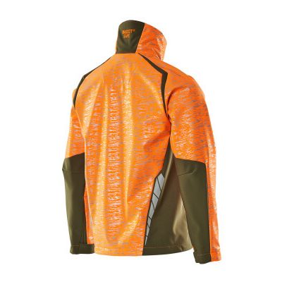 Foto van Mascot Accelerate Safe Softshell jas | 19202-291 | 1433-hi-vis oranje/mosgroen