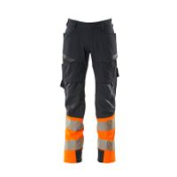 Mascot Accelerate Safe Broek met dijbeenzakken | 19379-510 | 01014-donkermarine/hi-vis oranje