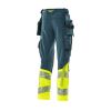 Afbeelding van Mascot Accelerate Safe Broek met spijkerzakken | 19131-711 | 4417-donkerpetrol/hi-vis geel