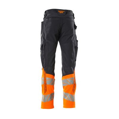 Foto van Mascot Accelerate Safe Broek met kniezakken | 19679-236 | 01014-donkermarine/hi-vis oranje