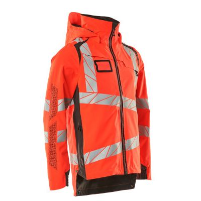 Foto van Mascot Accelerate Safe Shell jas | 19001-449 | 22218-hi-vis rood/donkerantraciet