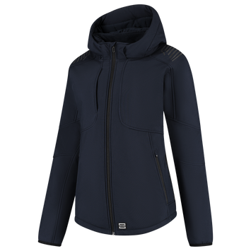 Foto van Softshell Capuchon Luxe Redefined Dames | donkermarine | 406113-010 | TRICORP WORKWEAR