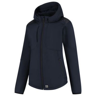 Foto van Softshell Capuchon Luxe Redefined Dames | donkermarine | 406113-010 | TRICORP WORKWEAR