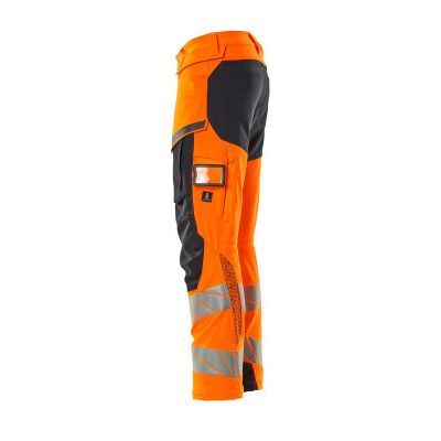 Foto van Mascot Accelerate Safe Broek met kniezakken | 19079-511 | 14010-hi-vis oranje/donkermarine