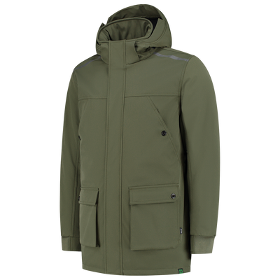 Foto van Winter Softshell Parka Rewear | legergroen | 402713-13 | TRICORP WORKWEAR