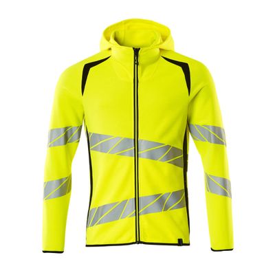 Mascot Accelerate Safe Capuchontrui met rits | 19284-781 | 1709-hi-vis geel/zwart Mascot Accelerate Safe Capuchontrui met rits | 19284-781 | 1709-hi-vis geel/zwart