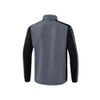Afbeelding van ERIMA Six Wings jack met afneembare mouwen Unisex | slate grey/zwart | 1062203