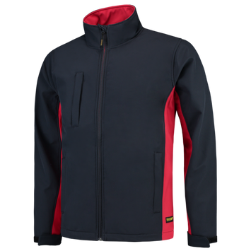 Foto van Softshell Bicolor | marine/rood | 402002-0102 | TRICORP WORKWEAR