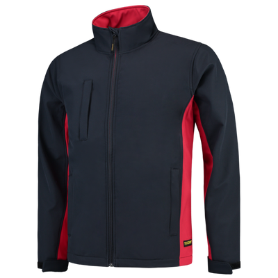 Foto van Softshell Bicolor | marine/rood | 402002-0102 | TRICORP WORKWEAR