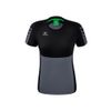 Afbeelding van ERIMA Six Wings T-shirt Dames | slate grey/zwart | 1082218