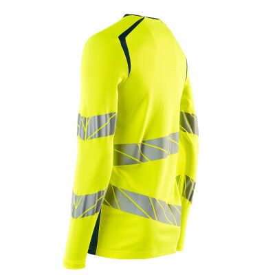 Foto van Mascot Accelerate Safe T-shirt, met lange mouwen | 19081-771 | 1744-hi-vis geel/donkerpetrol