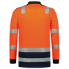 Afbeelding van Poloshirt High Vis Bicolor Lange Mouw | fluororanje/donkermarine | 203008-14010 | TRICORP SAFETY