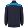 Afbeelding van Sweatvest Bicolor Naden | donkermarine/turkoois | 302014-01087 | TRICORP WORKWEAR