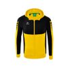 Afbeelding van ERIMA Six Wings trainingsjack met capuchon Kinderen | geel/zwart | 1032213