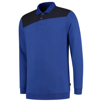 Foto van Polosweater Bicolor Naden | korenblauw/marine | 302004-111 | TRICORP WORKWEAR