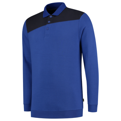 Foto van Polosweater Bicolor Naden | korenblauw/marine | 302004-111 | TRICORP WORKWEAR