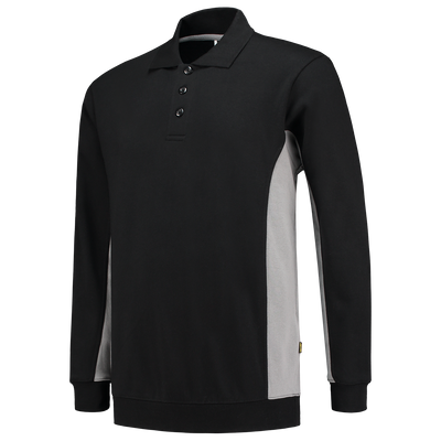 Foto van Polosweater Bicolor | zwart/grijs | 302003-09 | TRICORP WORKWEAR