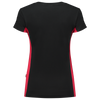 Afbeelding van T-shirt Bicolor Dames | zwart/rood | 102003-0902 | TRICORP WORKWEAR