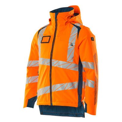 Foto van Mascot Accelerate Safe Winterjas | 19035-449 | 1444-hi-vis oranje/donkerpetrol