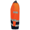 Afbeelding van Poloshirt High Vis Bicolor Lange Mouw | fluororanje/donkermarine | 203008-14010 | TRICORP SAFETY