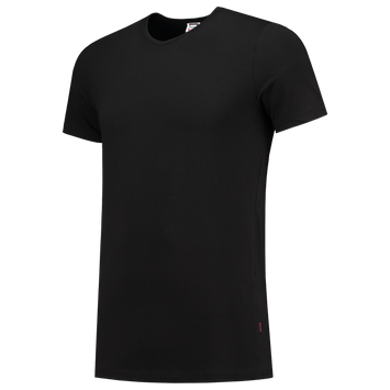 Foto van T-shirt Elastaan Fitted V Hals | zwart | 101012-09 | TRICORP WORKWEAR