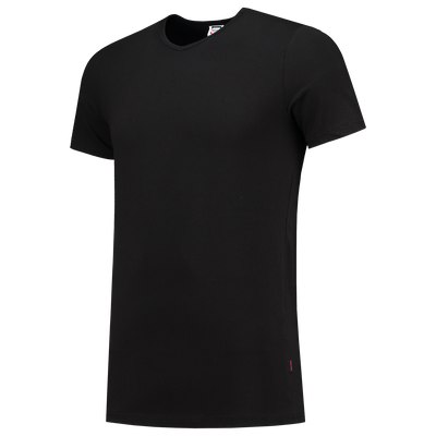 Foto van T-shirt Elastaan Fitted V Hals | zwart | 101012-09 | TRICORP WORKWEAR