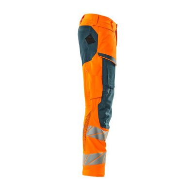 Foto van Mascot Accelerate Safe Broek met kniezakken | 19079-511 | 1444-hi-vis oranje/donkerpetrol