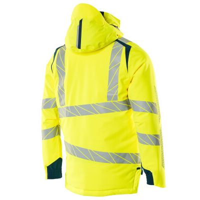 Foto van Mascot Accelerate Safe Winterjas | 19035-449 | 1744-hi-vis geel/donkerpetrol