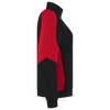 Afbeelding van Sweatvest Bicolor Redefined Dames | zwart/helderrood | 306122-09202 | TRICORP WORKWEAR
