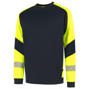 Foto van Sweater Reflective Redefined | donkermarine/fluorgeel | 306101-01017 | TRICORP WORKWEAR