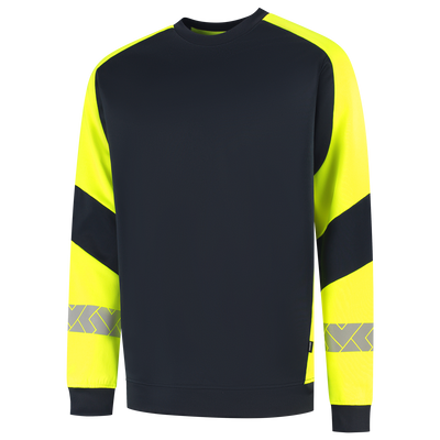 Foto van Sweater Reflective Redefined | donkermarine/fluorgeel | 306101-01017 | TRICORP WORKWEAR
