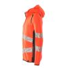 Afbeelding van Mascot Accelerate Safe Capuchontrui met rits | 19284-781 | 22210-hi-vis rood/donkermarine