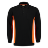 Afbeelding van Polosweater Bicolor Borstzak | zwart/oranje | 302001-0998 | TRICORP WORKWEAR