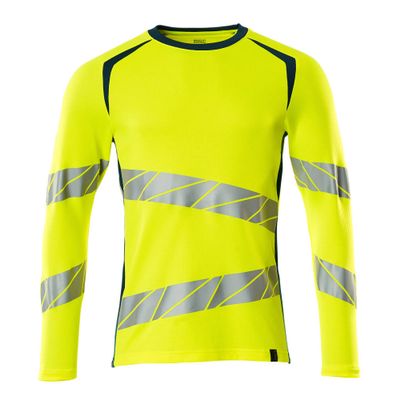 Foto van Mascot Accelerate Safe T-shirt, met lange mouwen | 19081-771 | 1744-hi-vis geel/donkerpetrol