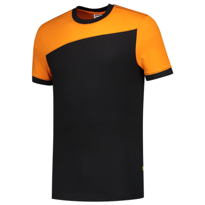 T-shirt Bicolor Naden | zwart/oranje | 102006-0998 | TRICORP WORKWEAR