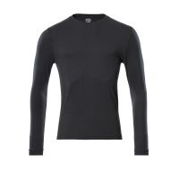 T-shirt, lange mouwen, moderne pasvorm | 18581-965 | 09-zwart