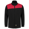 Afbeelding van Sweatvest Bicolor Naden | zwart/rood | 302014-0902 | TRICORP WORKWEAR