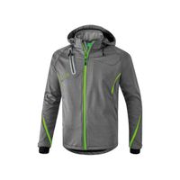 Functioneel softshell jack | grey melange/green gecko | 9060710
