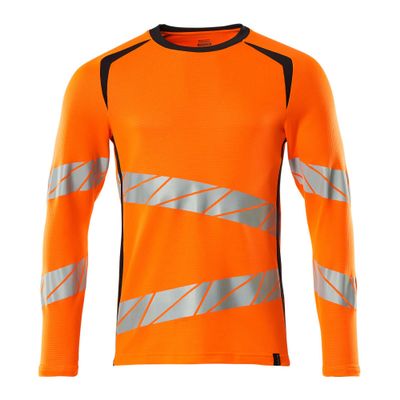 Mascot Accelerate Safe T-shirt, met lange mouwen | 19081-771 | 14010-hi-vis oranje/donkermarine Mascot Accelerate Safe T-shirt, met lange mouwen | 19081-771 | 14010-hi-vis oranje/donkermarine