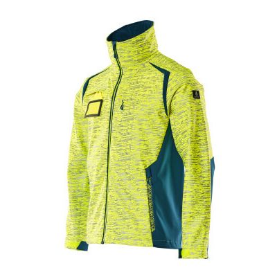 Foto van Mascot Accelerate Safe Softshell jas | 19202-291 | 1744-hi-vis geel/donkerpetrol