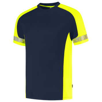 Foto van T-shirt Reflective Redefined | donkermarine/fluorgeel | 106104-01017 | TRICORP WORKWEAR
