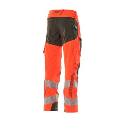 Foto van Mascot Accelerate Safe Broek met kniezakken | 19079-511 | 22218-hi-vis rood/donkerantraciet