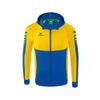 Afbeelding van ERIMA Six Wings trainingsjack met capuchon Unisex | new royal/geel | 1032210