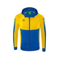 ERIMA Six Wings trainingsjack met capuchon Unisex | new royal/geel | 1032210