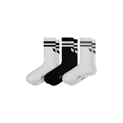 Foto van ERIMA Wings Socks 3pack Kinderen | wit/zwart | 2182612