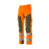 Afbeelding van Mascot Accelerate Safe Broek met kniezakken | 19079-511 | 1433-hi-vis oranje/mosgroen