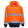 Afbeelding van PortWest Tweekleurig Sweatshirt met capuchon Oranje/Marine| B316