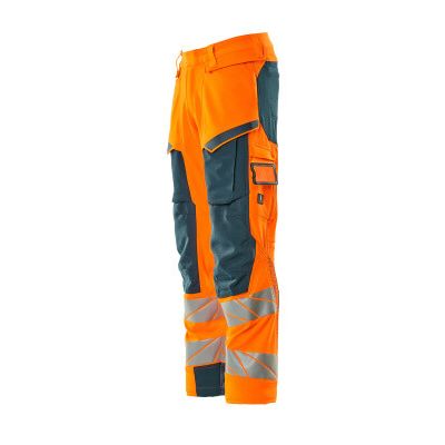 Foto van Mascot Accelerate Safe Broek met kniezakken | 19079-511 | 1444-hi-vis oranje/donkerpetrol