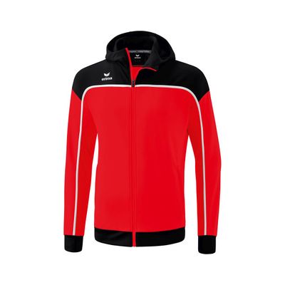 Erima Change trainingsjack met capuchon heren, rood/zwart/wit, 1032301